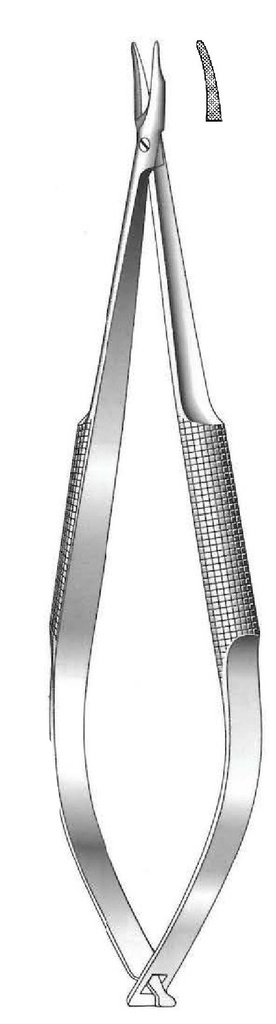 Barraquer needles with lock, teeth - length = 13 cm / 5-1 / 4 "