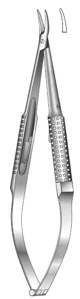 Porta agujas Barraquer con bloqueo - longitud = 13 cm / 5-1/4"