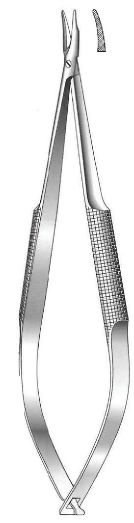 Barraquer needles with lock, teeth - length = 20 cm / 8 "