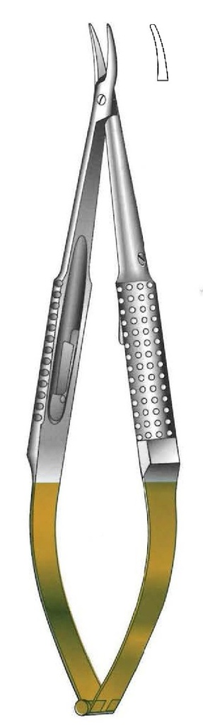 Barraquer needles without locking, Gold TC - length = 20 cm / 8 "