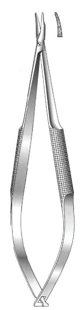 Barraquer needles with lock, teeth - length = 23 cm / 9 "