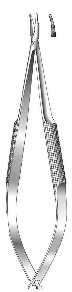 Barraquer needles without locking, teeth - length = 23 cm / 9 "