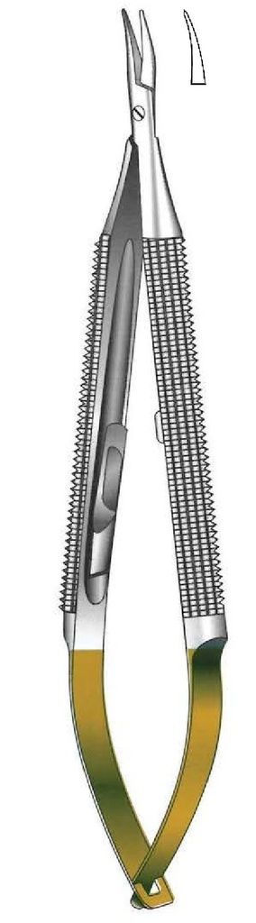 Porta agujas Barraquer-Troutman, TC Gold - longitud = 18 cm / 7"