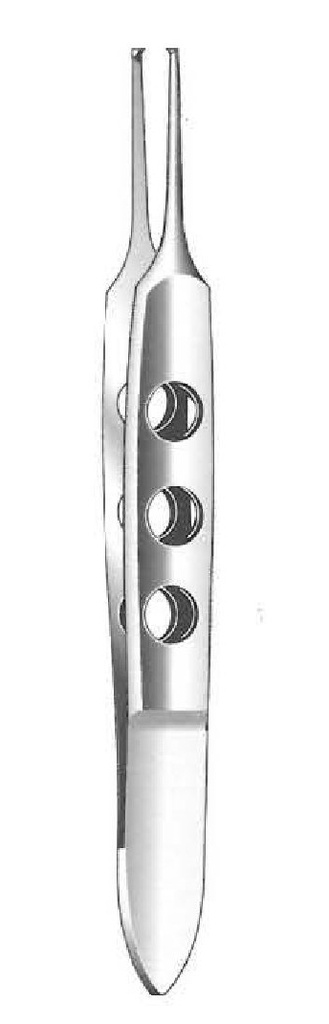 Pinza iris Bishop-Harman, dientes = 1:2 - longitud = 8.5 cm / 3-1/2"