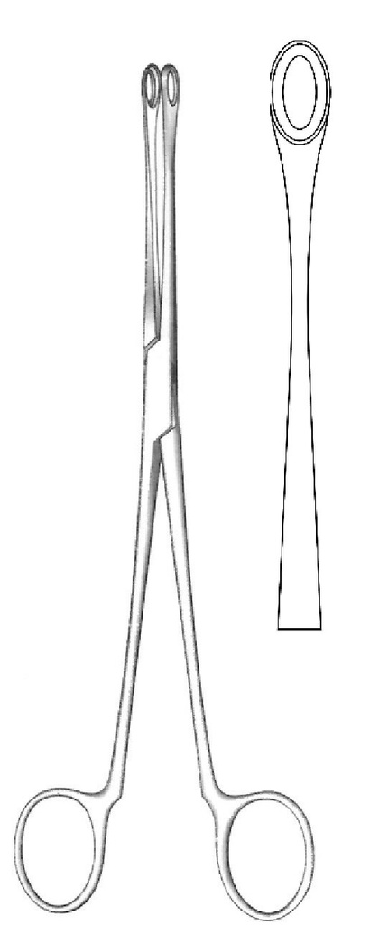 Pinza para cálculo biliar Blake, recta - longitud = 20 cm / 8"
