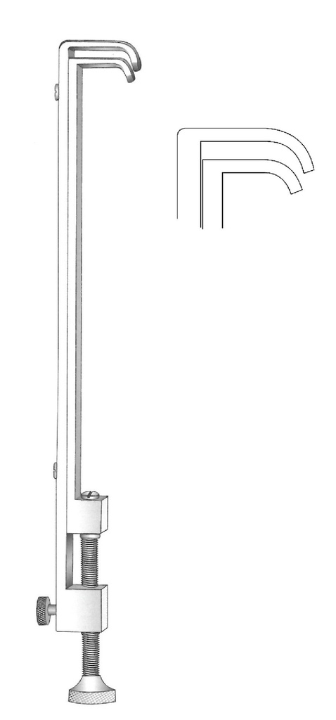 Blalock aortic clamp, diameter = 18 mm - length = 20 cm / 8"