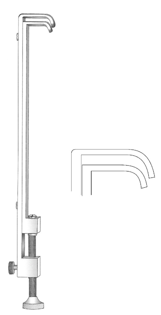 Abrazadera de aorta Blalock, diámetro = 23 mm - longitud = 25 cm / 10"