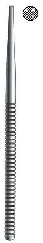 Bone lime, round tip, diameter = 5 mm - length = 15.5 cm / 6 "