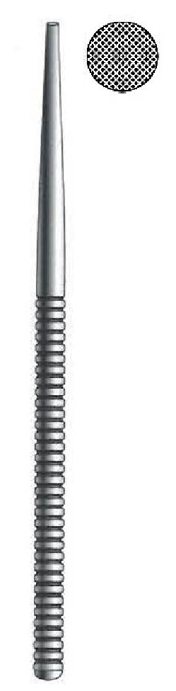 Lima para huesos, punta redonda, diámetro = 8 mm - longitud = 15.5 cm / 6"