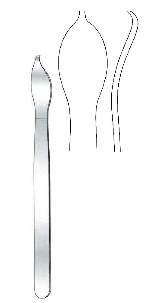 Elevador para hueso mini cobra - longitud = 16 cm / 6-1 /4"