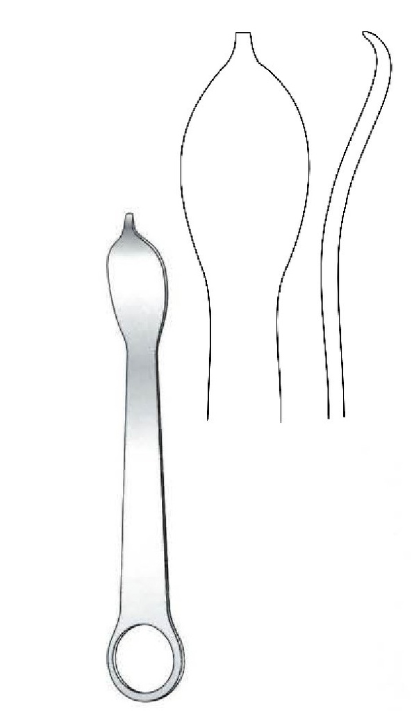 Elevador para hueso mini cobra - longitud = 12 cm / 4-3/4"