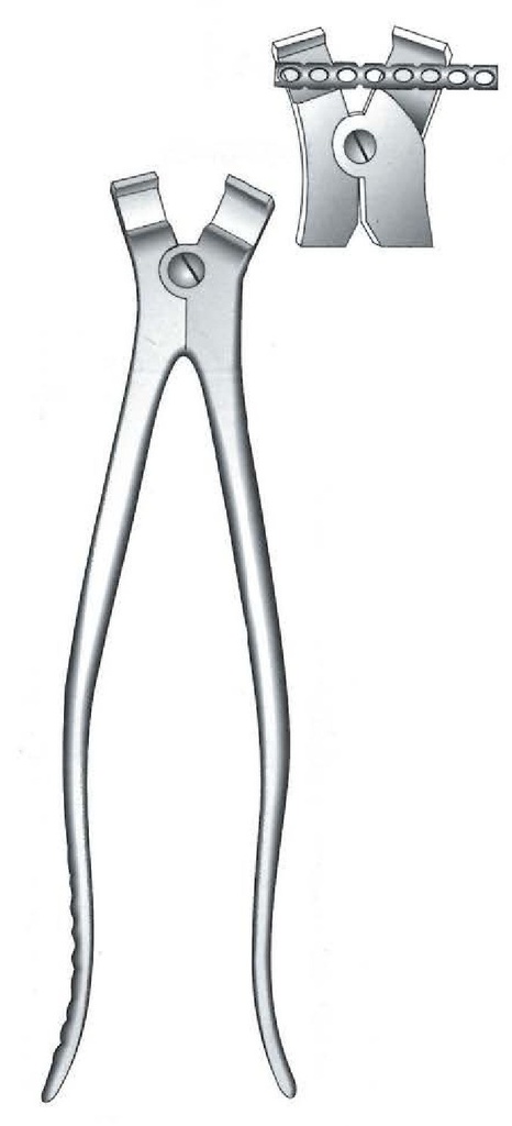 Plate bending pliers