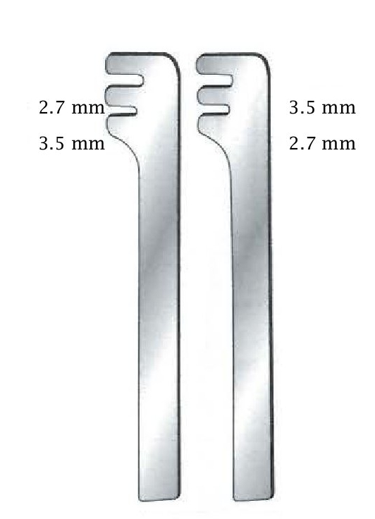 Pair of bone plate bending