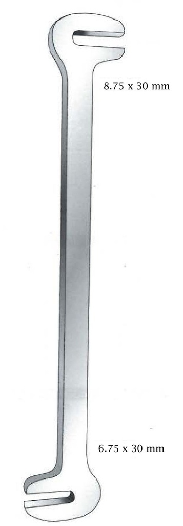Doblador de placas óseas Lane - longitud = 18 cm / 7"