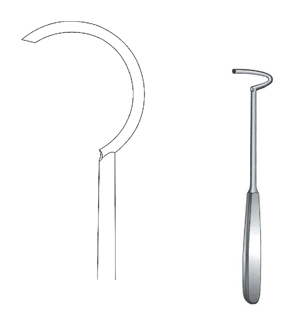 Guía de alambre óseo - longitud = 24 cm / 9-1/2"