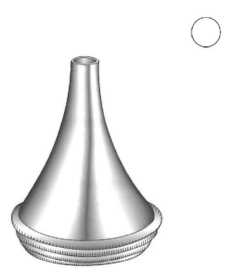 Espéculo de oído Boucheron, redondo - figura 2