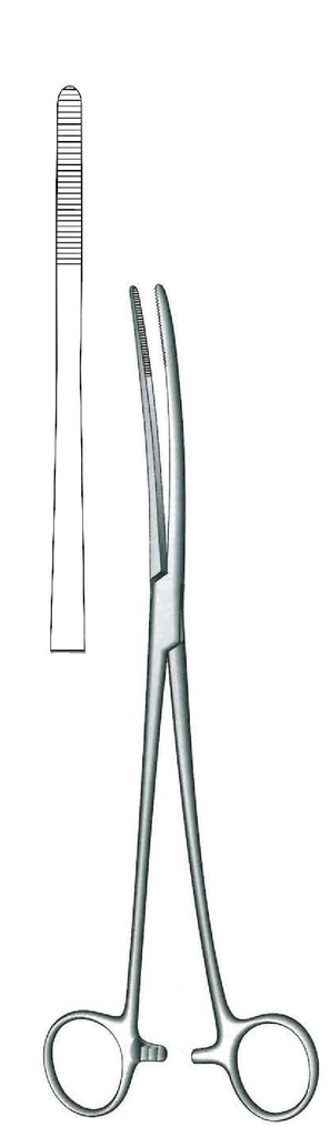 Bozeman forceps, straight - length = 26 cm / 10-1/4"