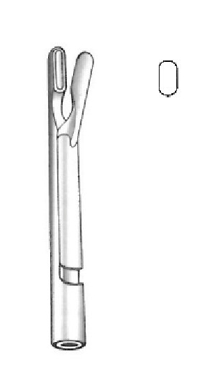 Bruenings forcep tip, cilíndrico pequeño