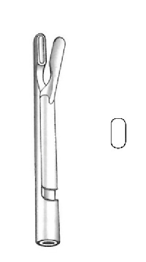 Bruenings forceps tip, large cylindrical