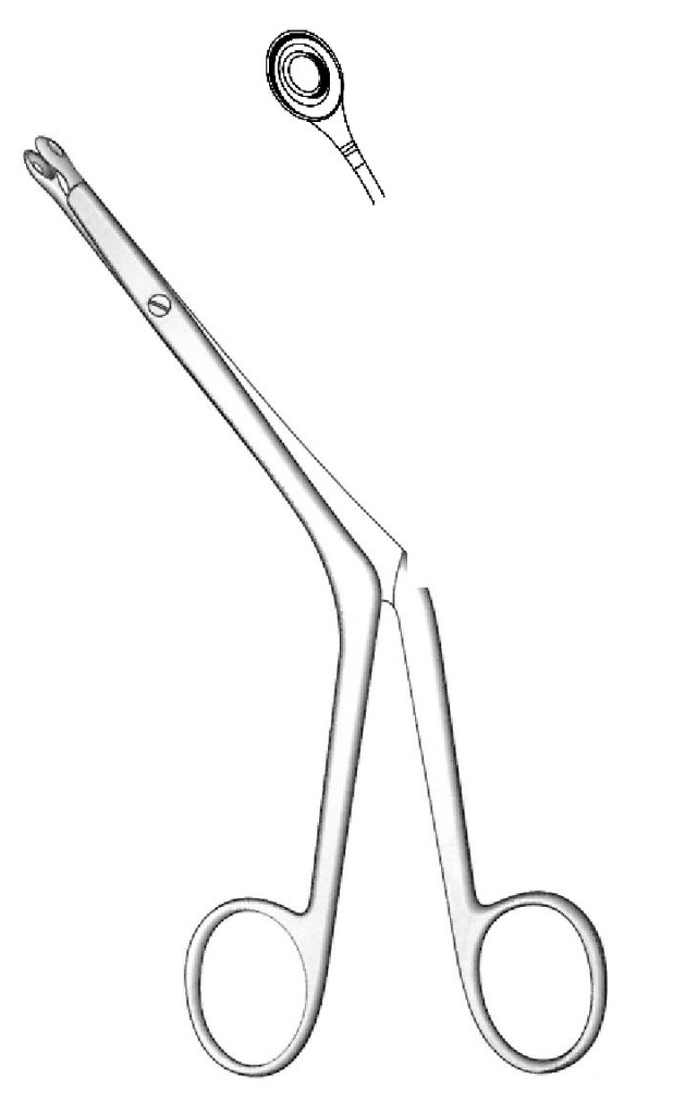 Pinza para tabique nasal Bruenings, figura = 1 - longitud = 19 cm / 7-1/2"