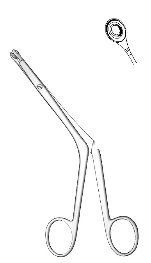 Pinza para tabique nasal Bruenings, figura = 2 - longitud = 19 cm / 7-1/2"