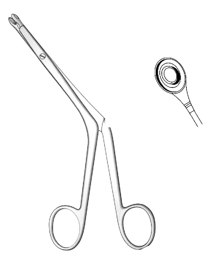 Pinza para tabique nasal Bruenings, figura = 4 - longitud = 19 cm / 7-1/2"