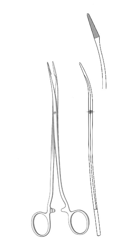 Brunner atrauma intestinal forceps - length = 24 cm / 9-1/2"