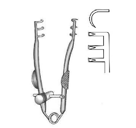 Buckley Retractor - length = 6 cm / 2-1/2"