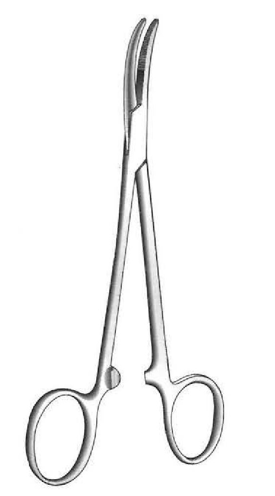 Cairns Artery Forceps, curved - length = 14.5 cm / 5-3/4"