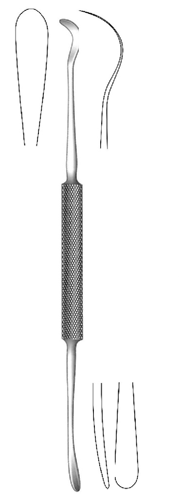 Carpenter Tonsil Knife, size = 4.4 / 8.8 mm, figure 2 - length = 22.5 cm / 9"