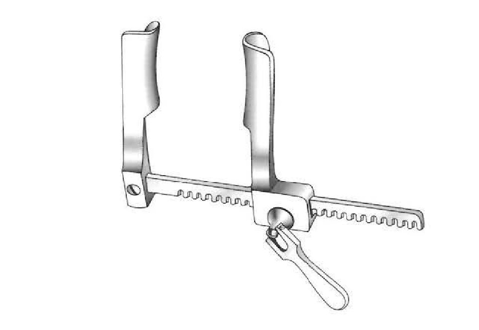 Castaneda Baby Rib Retractor - shell = 10.5 x 32mm