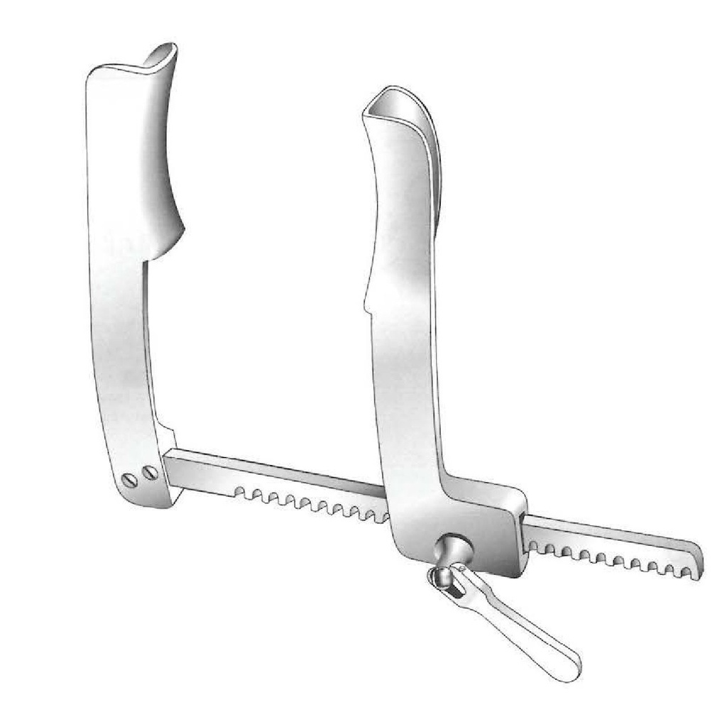 Infant Castaneda Rib Retractor - shell = 15 x 60 mm
