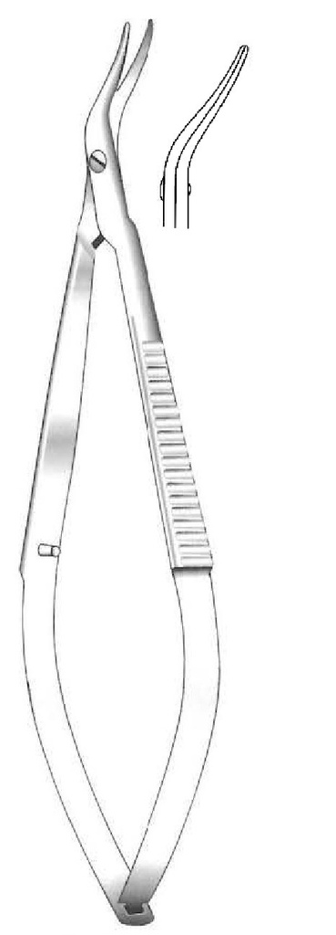 Tijera corneal Castroviejo, derecha - longitud = 11 cm / 4-1/2&quot;
