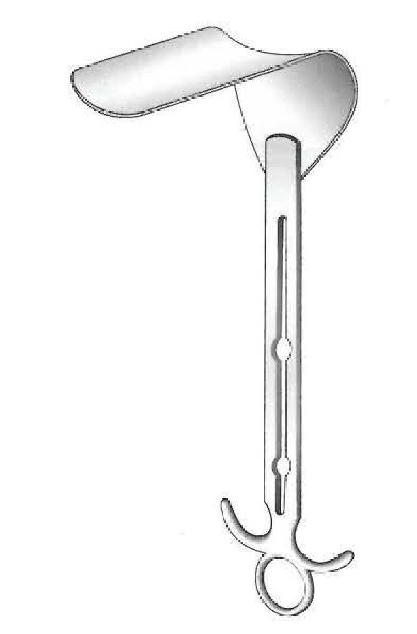 Central blade for abdominal retractor - blade measurements = 70 x 100 mm