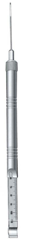 Pinza de tracción cervical y punta de broca - longitud de profundidad = 110 mm