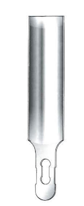 Gouge blade, interchangeable, radius = 60 mm - length = 13.5 cm / 5-1/4"