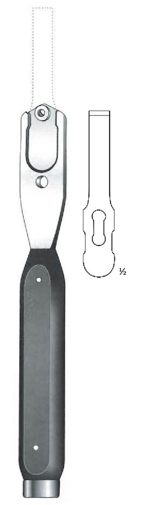 Interchangeable chisel blade - length = 8.5 cm / 3-1/4", width = 10 mm
