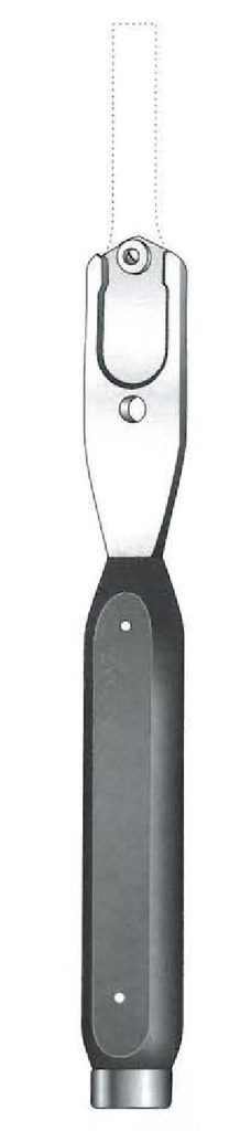 Chisel shank, shank only - length = 18.5 cm / 7-1/4"