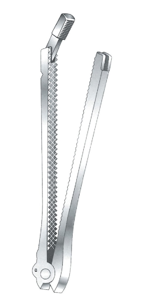 Pinza para anastomosis De Martel-Wolfson con empuñadura larga - longitud = 10 cm / 4"