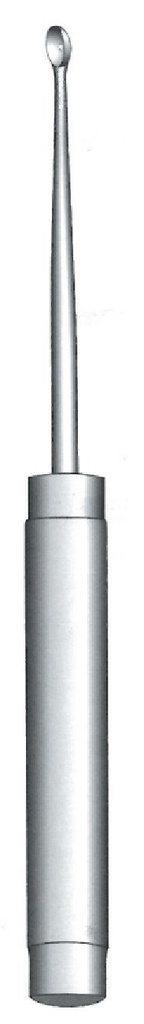 Cureta de hueso Cobb con mango moleteado - longitud = 28 cm / 11", angulada = 45°, acero inoxidable