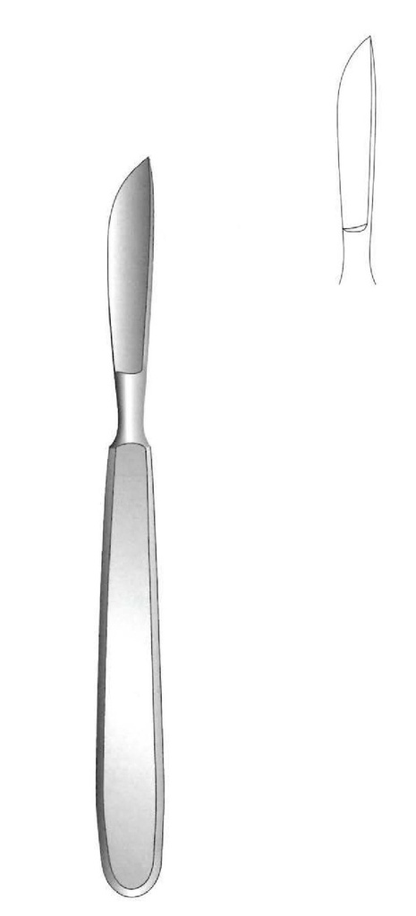 Collin dissecting scalpel with solid handle, figure 1