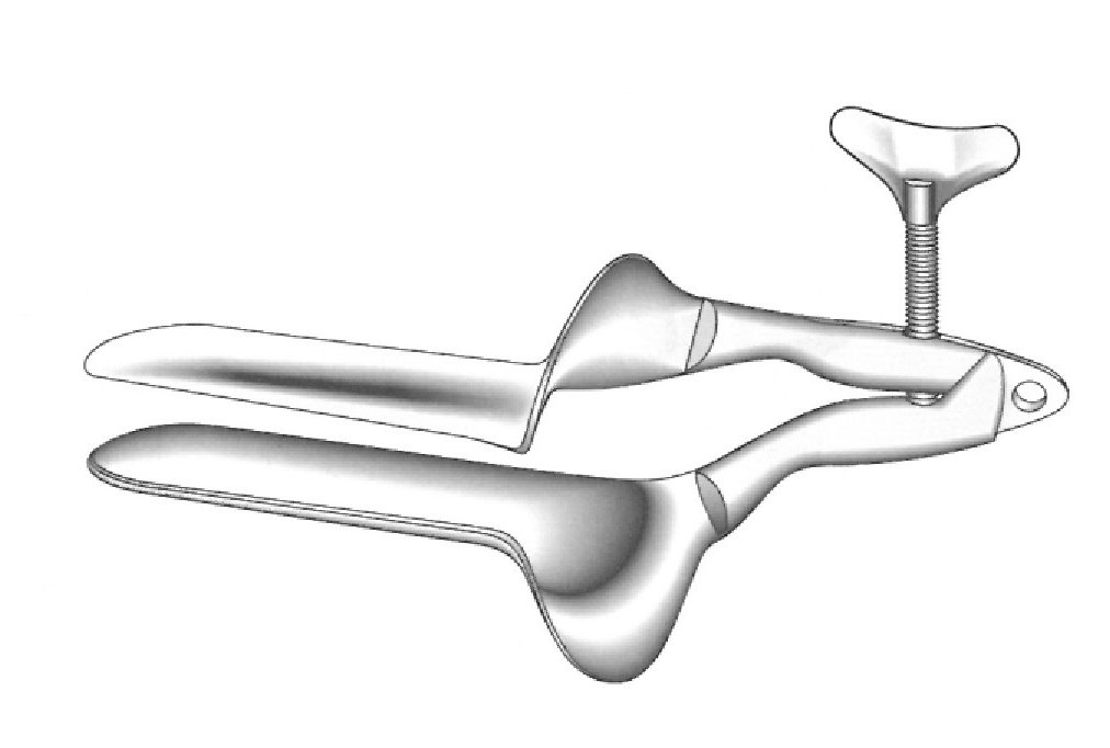 Espéculo vaginal Collin, tamaño francés - valva = 16 x 90 mm