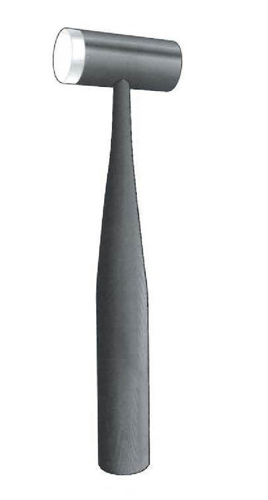 Mazo combinado cabeza de plástico de un lado, diámetro 38 mm - longitud = 19 cm / 7-1/2"