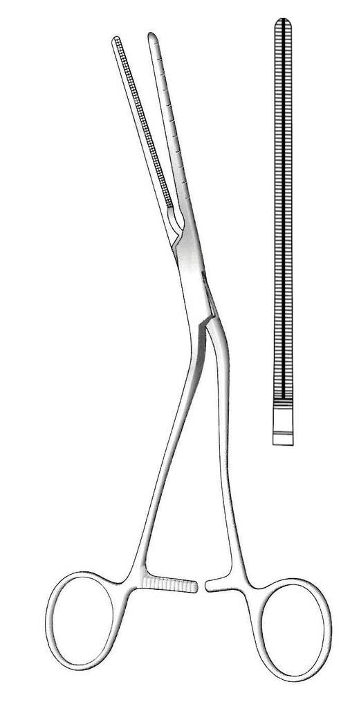 Pinza para anastomosis Cooley - longitud = 21 cm / 8-1/4"