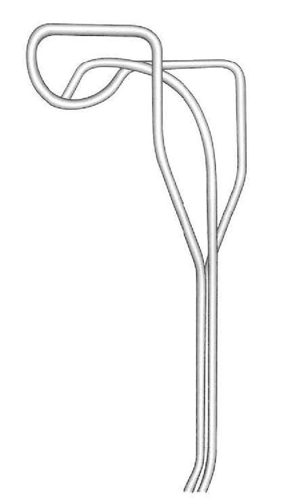 Mitral separator Cooley, right - length = 24.5 cm / 9-3 / 4 "