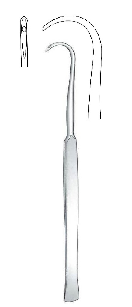 Aguja para ligadura Cooper - longitud = 19 cm / 7-1/2"