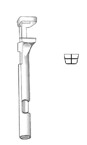 Tip for Cordes forceps, large trapezoid