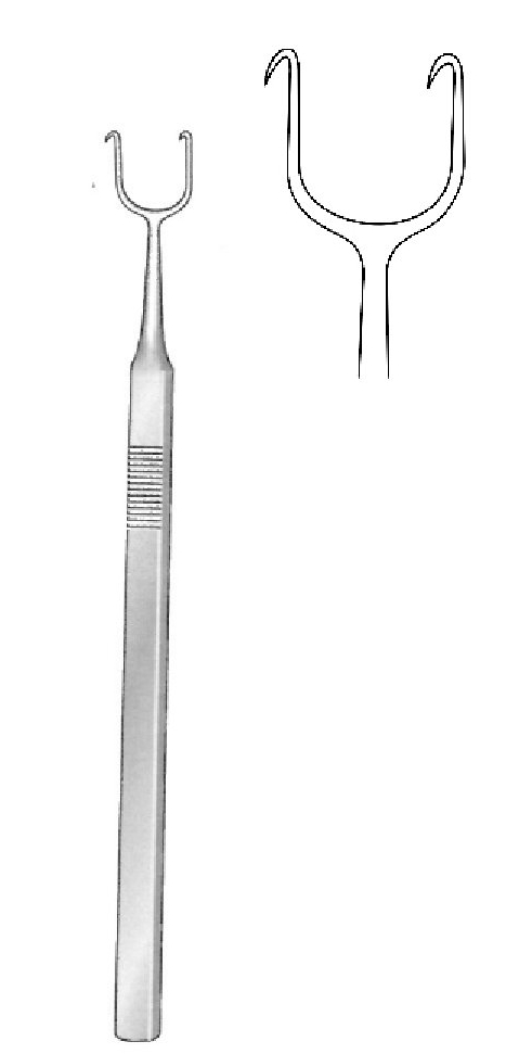 Cottle Nasal Hook, sharp / sharp - length = 15 cm / 6 "