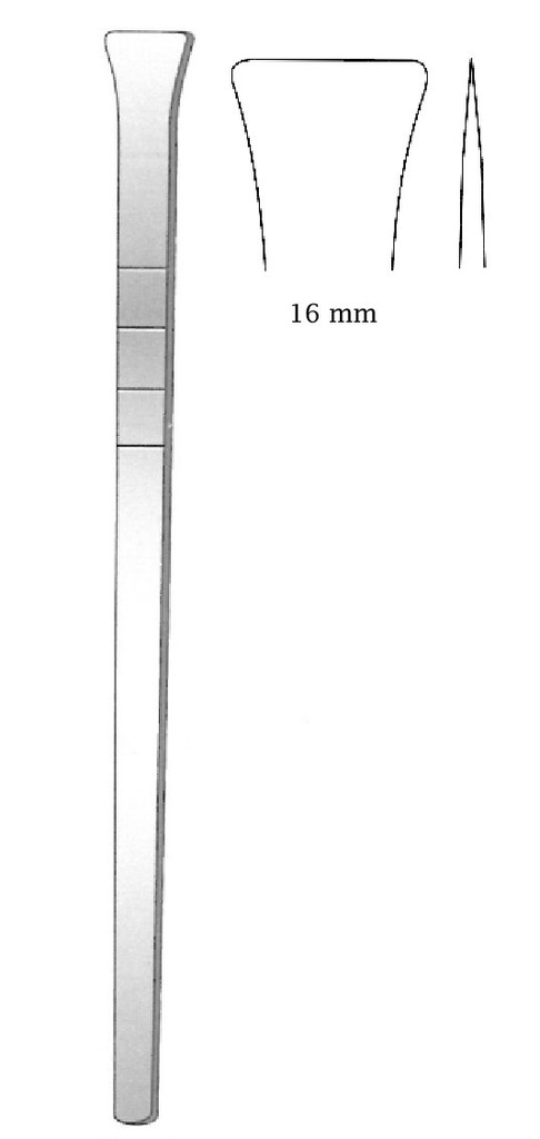 Osteótomo Cottle, ancho = 16 mm - longitud = 18 cm / 7"