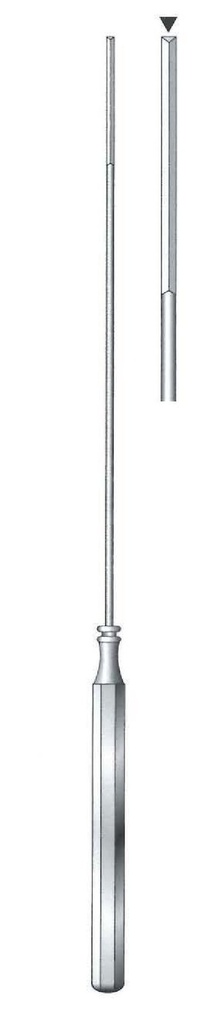 Applicator for cotton, triangular, Figure 6 - Length = 18 cm / 7 "